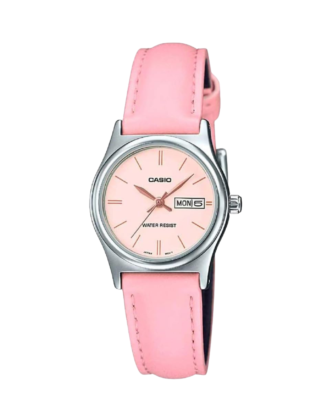 Casio LTP‑V006 Women’s Analog Watch – Elegant Stainless Steel Band, Classic Dial