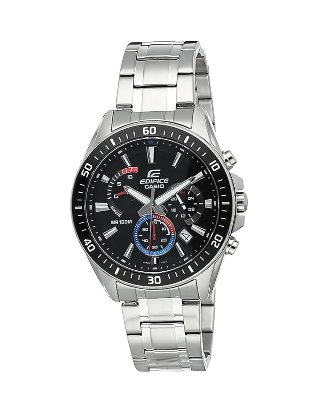Casio Edifice Men’s Analog Quartz Watch – Stainless Steel Strap, Multi-Function