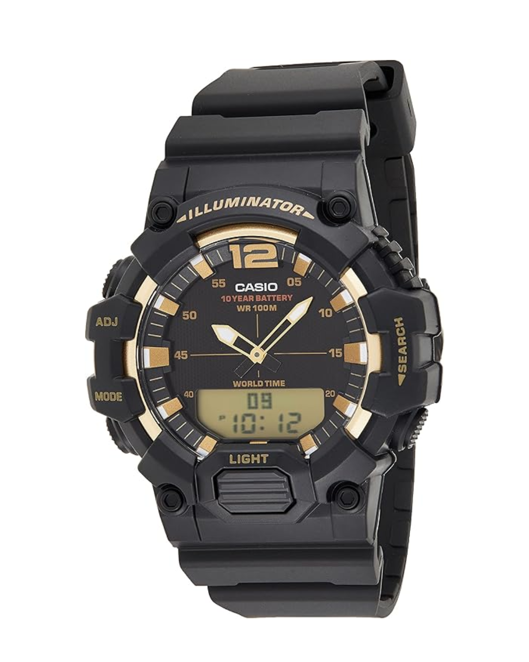 Casio Men’s Analog-Digital Quartz Watch – Resin Strap, Multifunction Display