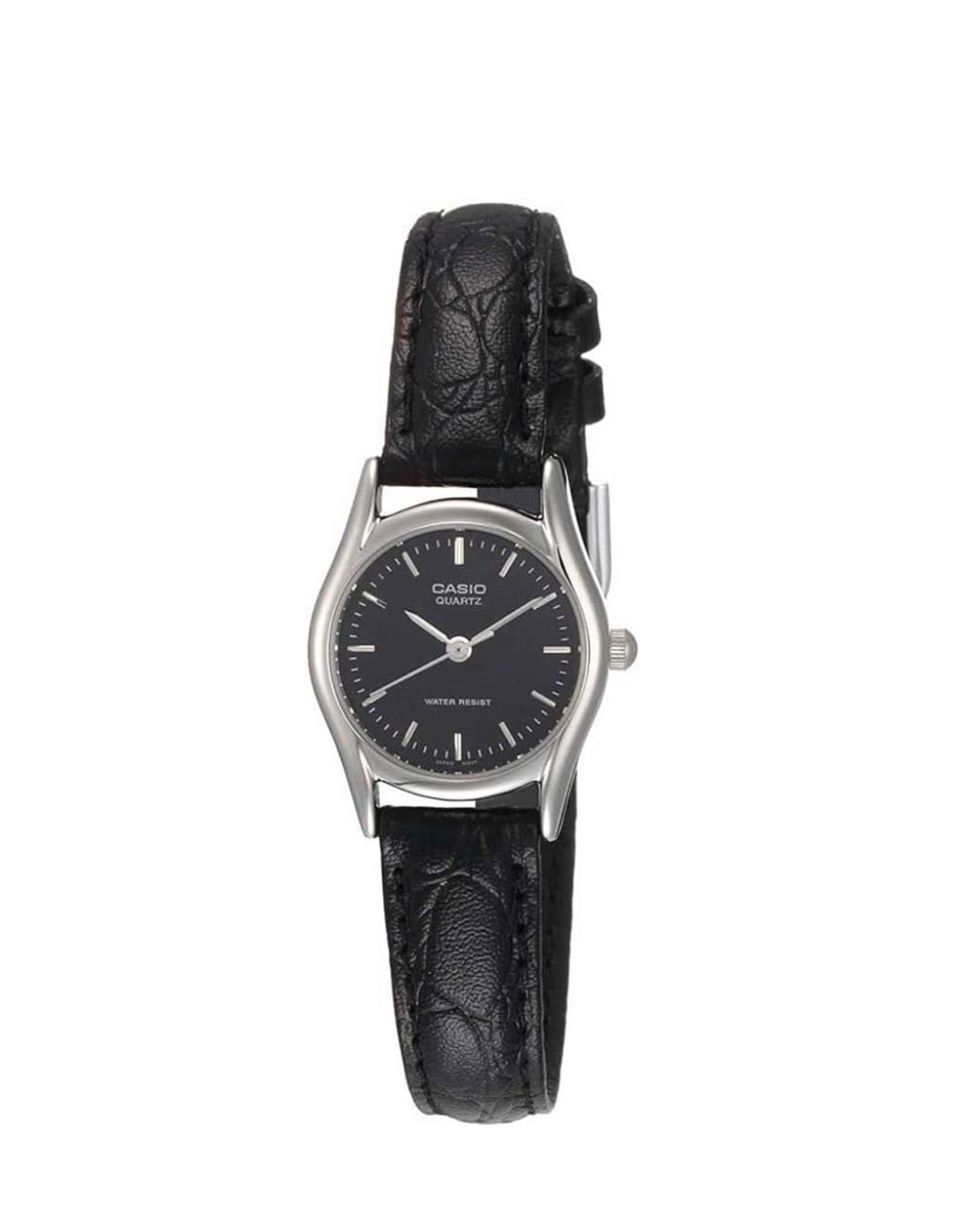 Casio Women’s Analog Watch LTP‑1094E‑1ARDF – Black Dial, Black Stainless Steel Band