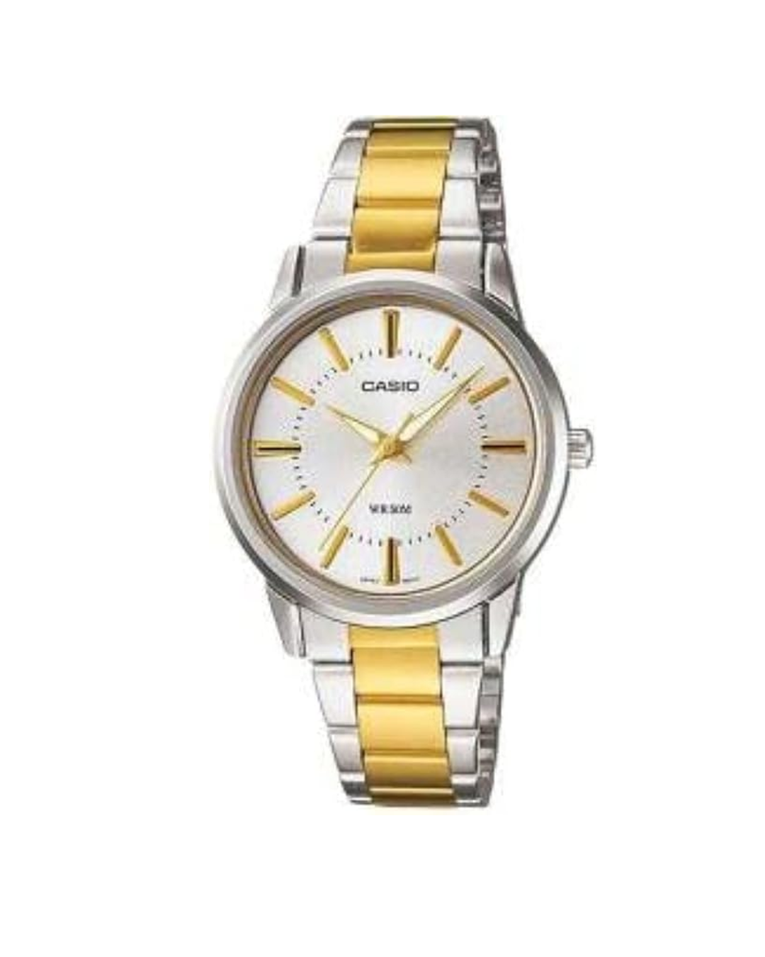 Casio Women’s Analog Watch LTP‑1303SG‑7AV – White Dial, Silver Stainless Steel Band