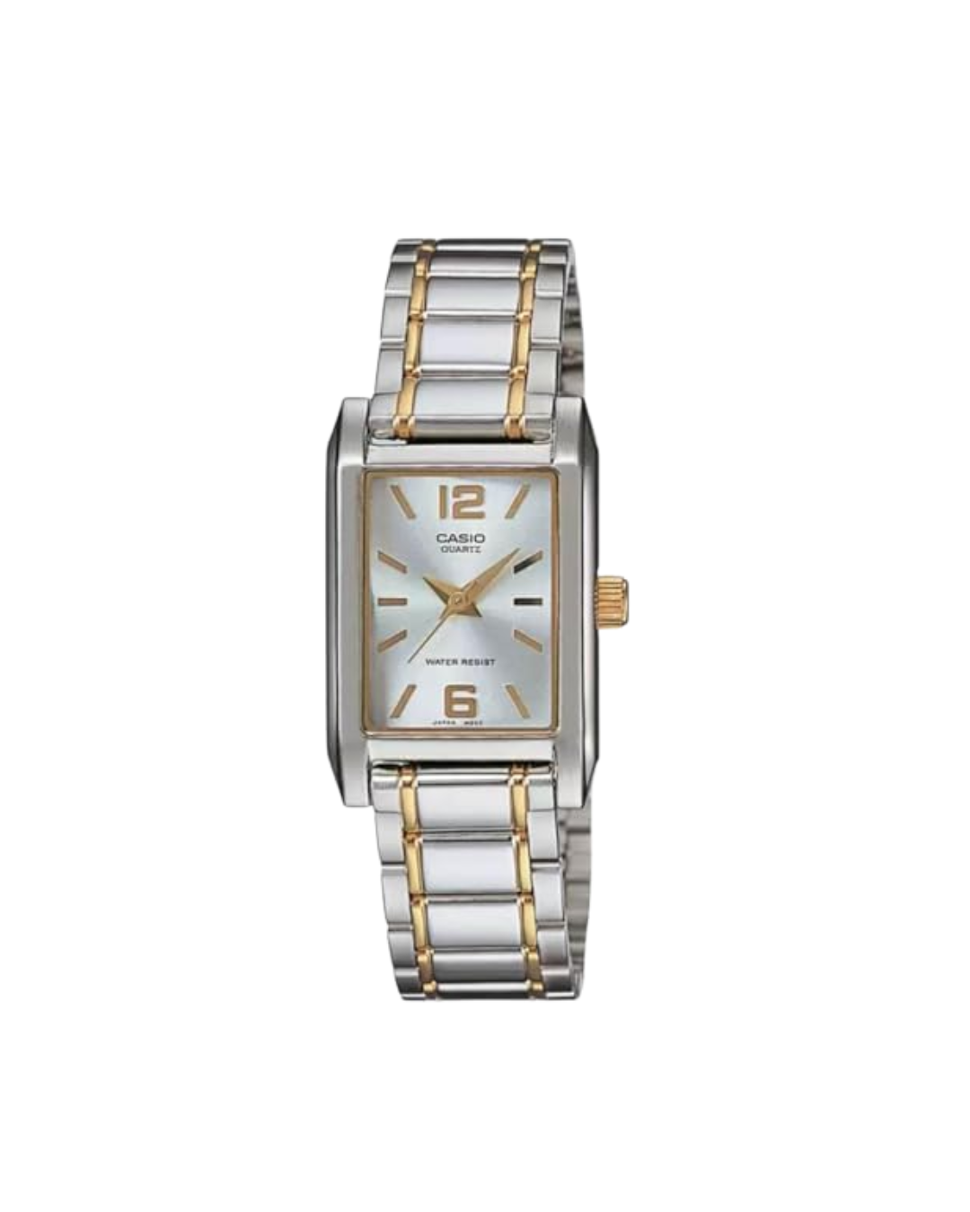 Casio Women's Analog Watch - LTP-1235SG-7ADF Silver Dial, Silver & Gold Stainless Steel Band