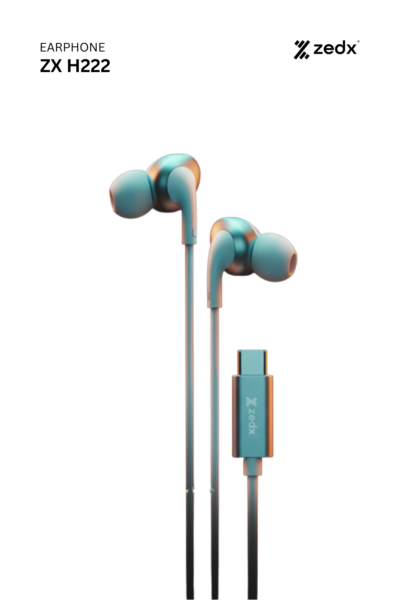 ZEDX ZX-H222 USB-C STEREO EARPHONES