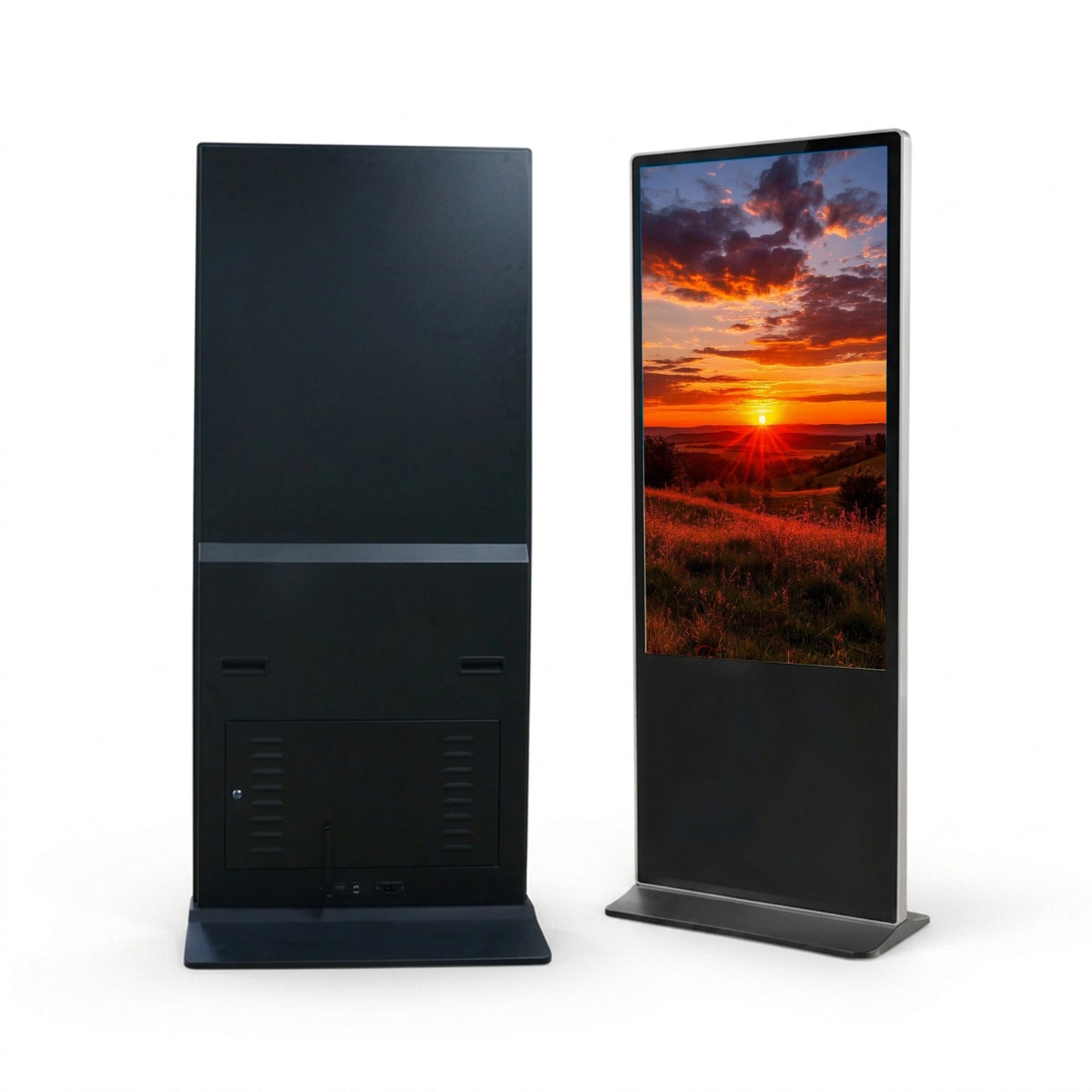 55-Inch Floor Standing Digital Signage Advertising TV | Non-Touch LCD Display | Android 11 | Indoor Commercial Display