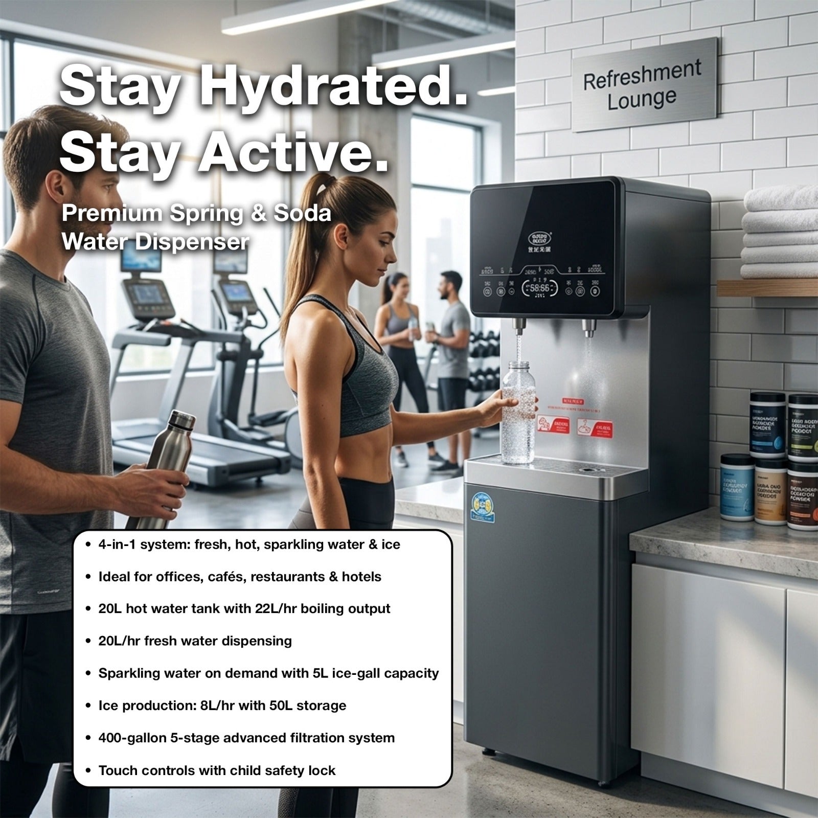Premium Spring & Soda Water Dispenser