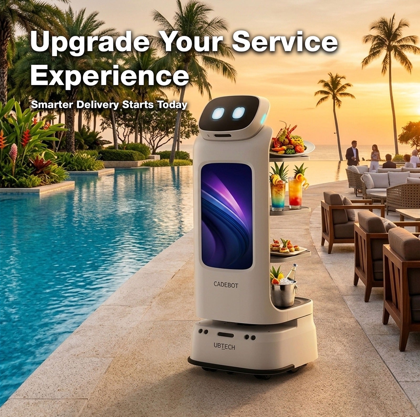 CADEBOT — Smart Service Robot for Modern Hospitality