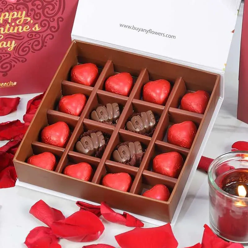 Valentine Love Chocolates By Sweecho 16 Pcs