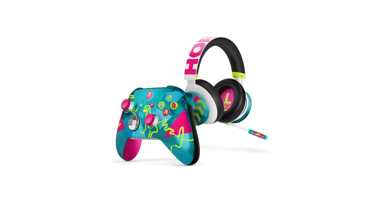 Xbox Wireless Controller & Wireless Headset Bundle – Forza Horizon 6 Limited Edition, Bluetooth Gaming Controller and Wireless Gaming Headset for Xbox Series X|S, Xbox One, PC, Android & iOS