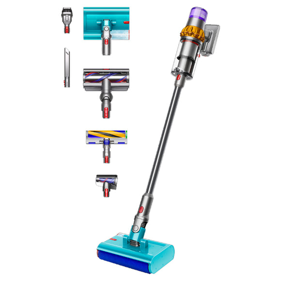 Dyson V15s Detect Submarine wet & dry VacuumHome AppliancesIntroducing the Dyson V15s Detect Submarine—a versatile cleaning powerhouse tailored for modern UAE homes. Combining a cordless stick vacuum with a dedicated wet roller mop, it tackles both dust a