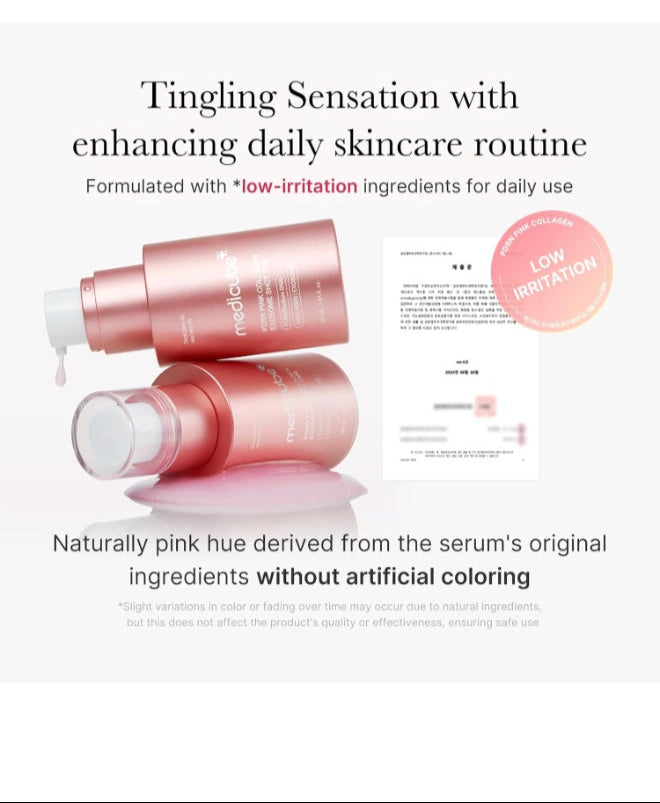 Medicube Pink Collagen serum for uneven skin tone and pore care