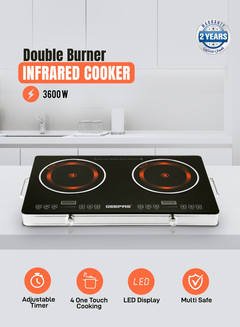 GEEPAS double burner infrared cooker

