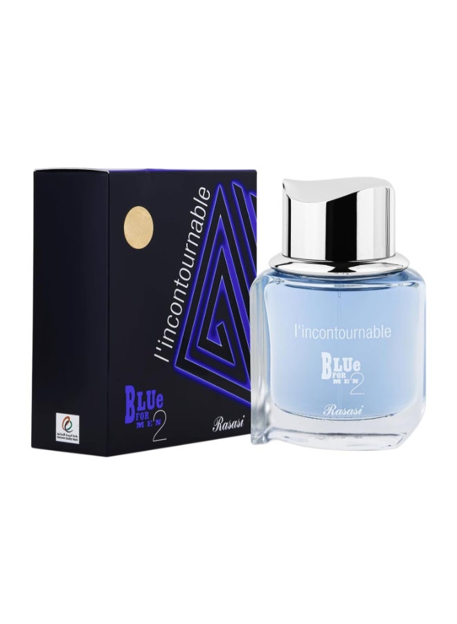Rasasi L'Incontournable Blue For Men 2 Eau De Parfum Perfume 75mlPerfumes & FragrancesBase Note: Woody Notes, Musk, SandalwoodHeart/Middle Note: Geranium, Cardamom, Spicy NotesTop Note: Bergamot, Wormwood, Citruses