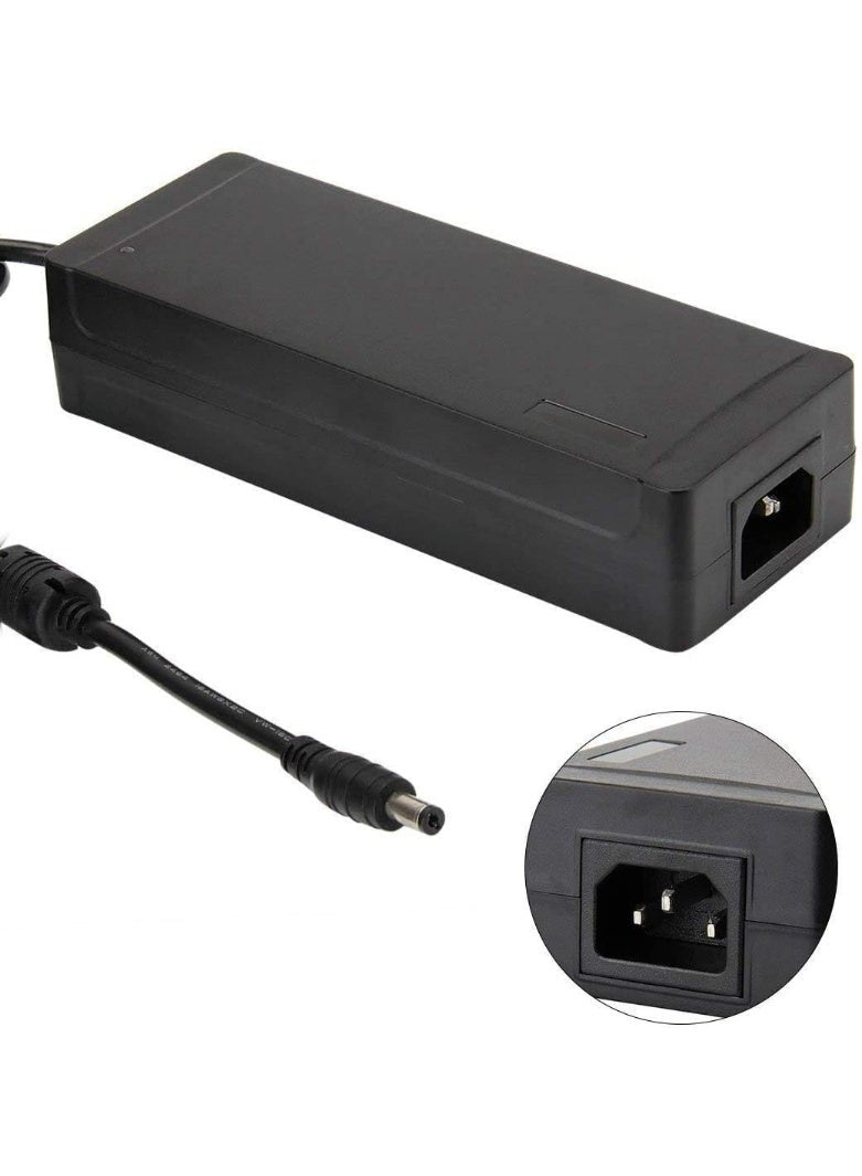 24V 5A Power Supply Adapter Converter with 5.5 x 2.1mm 2.5mm DC Output Jack for 5050 3528 LED Strip Module Light