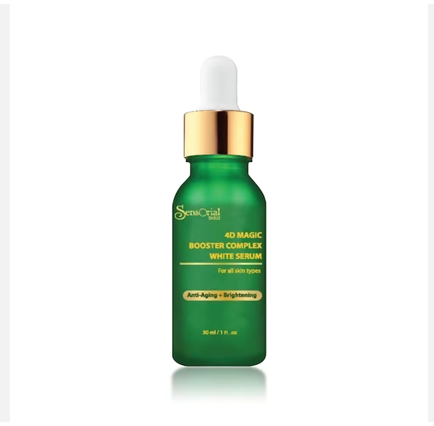 Sensorial 4D Magic Booster Complex White SerumPersonal CareThe excellent innovation of organic serum, Remove pigmentation, Rejuvenate and Recover damaged skin, Reduce wrinkles, Youthful, All completely benefit in one bottle. PRODUCT HIGHLIGHT: 100% organi