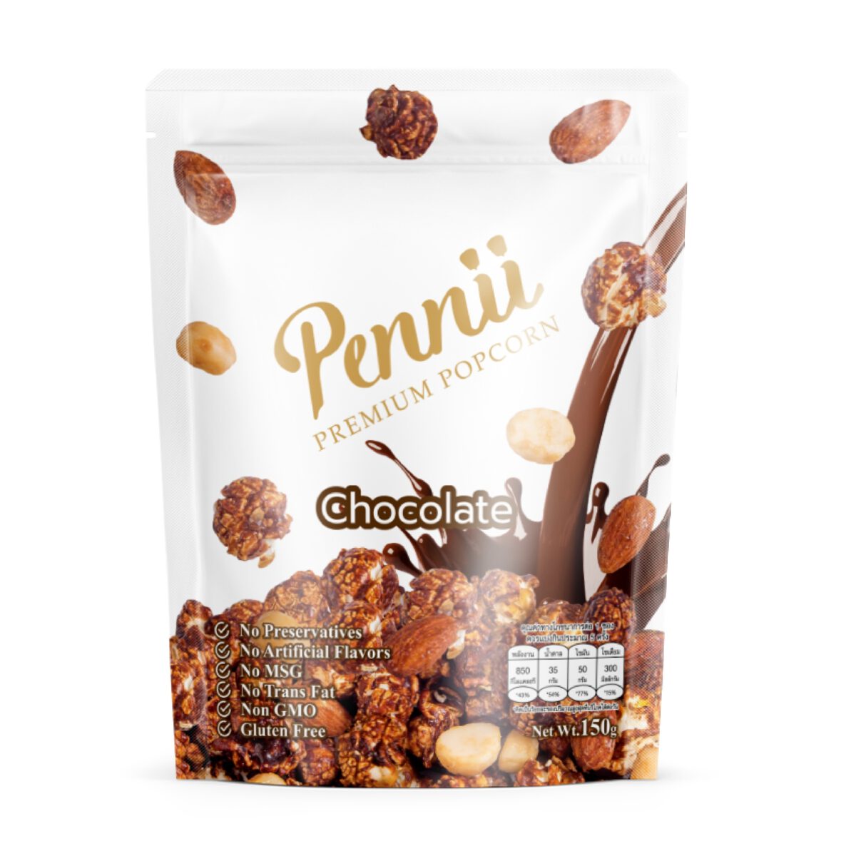 Pennii PopcornSnacksPopcorn from premium ingredients that must be tried. Pennii Premium Popcorn, a premium popcorn brand that selects only the finest raw materials. Mix together into pieces of popcorn, sweet and smooth taste. Enjoy every word! Corn kernel