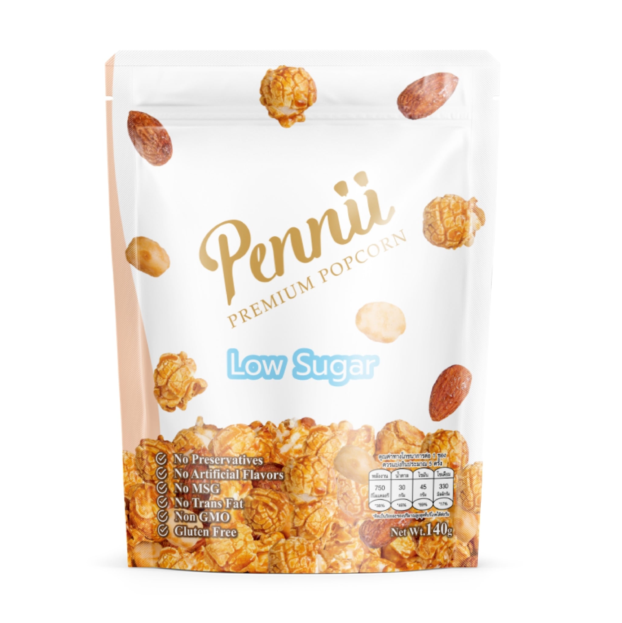 Pennii PopcornSnacksPopcorn from premium ingredients that must be tried. Pennii Premium Popcorn, a premium popcorn brand that selects only the finest raw materials. Mix together into pieces of popcorn, sweet and smooth taste. Enjoy every word! Corn kernel