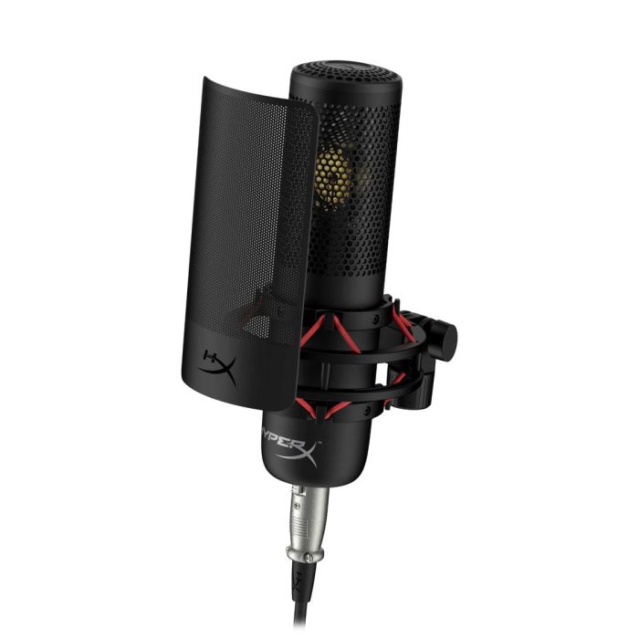 HyperX ProCast – Large Diaphragm Condenser MicrophoneAudio & VideoGold-sputtered large diaphragm condenser Cardioid polar pattern XLR Connection Detachable HyperX Shield metal pop filter LARGE CONDENSER FOR EXCELLENT NOISE PERFORMANCEProCast’s design enab