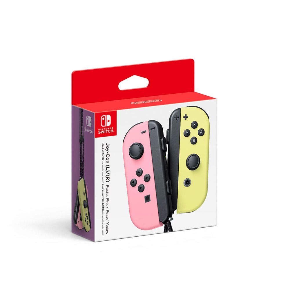 Nintendo Switch Joy-Con (L)/(R) Pastel Pink / Pastel Yellow ControllerGaming AccessoriesKick off a stylish summer with new pastel Joy-Con controllersStart off your summer in style with this new line of pastel Joy-Con. Whether you’re on vacation or at a fa