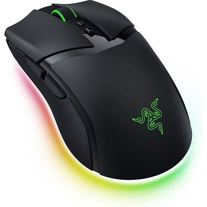 Razer Cobra Pro Chroma RGB Lightweight Wireless Gaming MouseGaming AccessoriesPERFECTED FOR PLAYCut the competition down to size and dazzle them all with the Razer Cobra Pro—a wireless gaming mouse powered by Razer Chroma RGB. Featuring Razer HyperSpeed W
