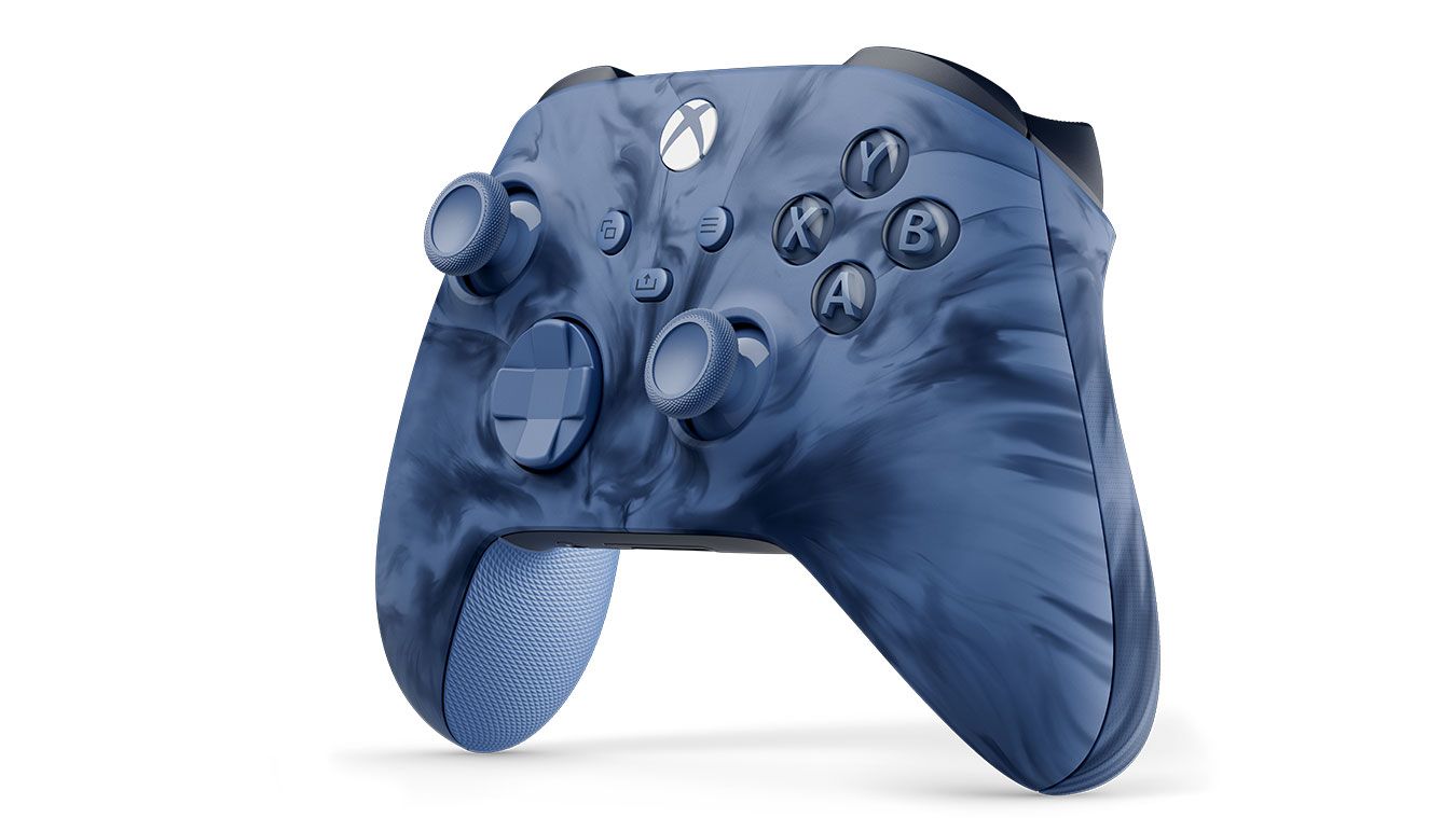 Vapor Special Edition Xbox Series Wireless Controller StormcloudGaming AccessoriesXbox Wireless Controller – Stormcloud Vapor Special EditionDynamic and unique blue color swirl | Textured grip on the triggers, bumpers, and back-case | Rubberized grips | B