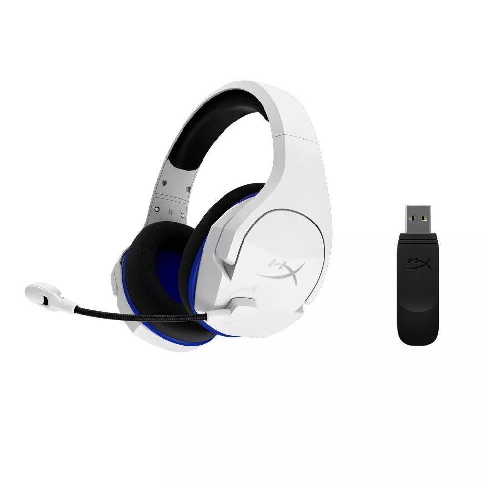 HyperX Stinger Core Wireless PS5 Gaming HeadsetGaming HeadsetsLightweight Comfort Durable steels Sliders Swivel-to-mute noise cancelling mic Compatible with PS5, PS4 & PC GAMING-GRADE WIRELESSProvides freedom from cords with its solid 2.4GHz gaming-grade