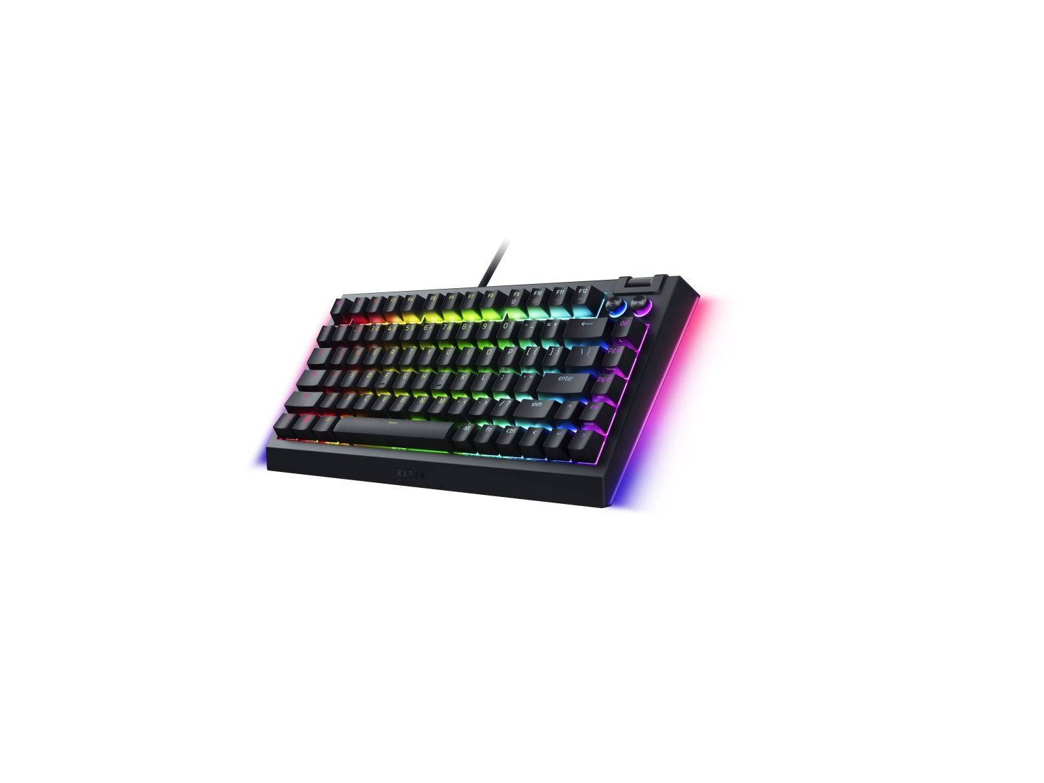RAZER BLACKWIDOW V4 75% Hot-swappable Mechanical Gaming KeyboardGaming AccessoriesFor those who crave greater customization and immersion, satisfy your enthusiast needs with the Razer BlackWidow V4 75%—a compact, hot-swappable mechanical keyboard powered
