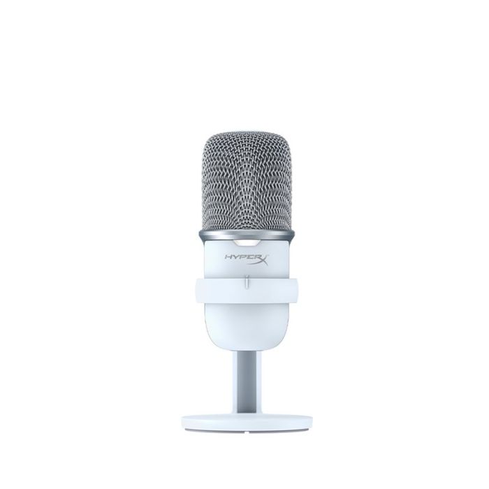 Hyper X SoloCast USB Microphone - WhiteAudio & VideoFlexible, adjustable stand Tap-to-Mute Sensor with LED status indicator Cardioid polar pattern PLUG N PLAY AUDIO RECORDING WITH USB-C CONNECTIONGet quality audio recordings with this easy-to-use USB cond