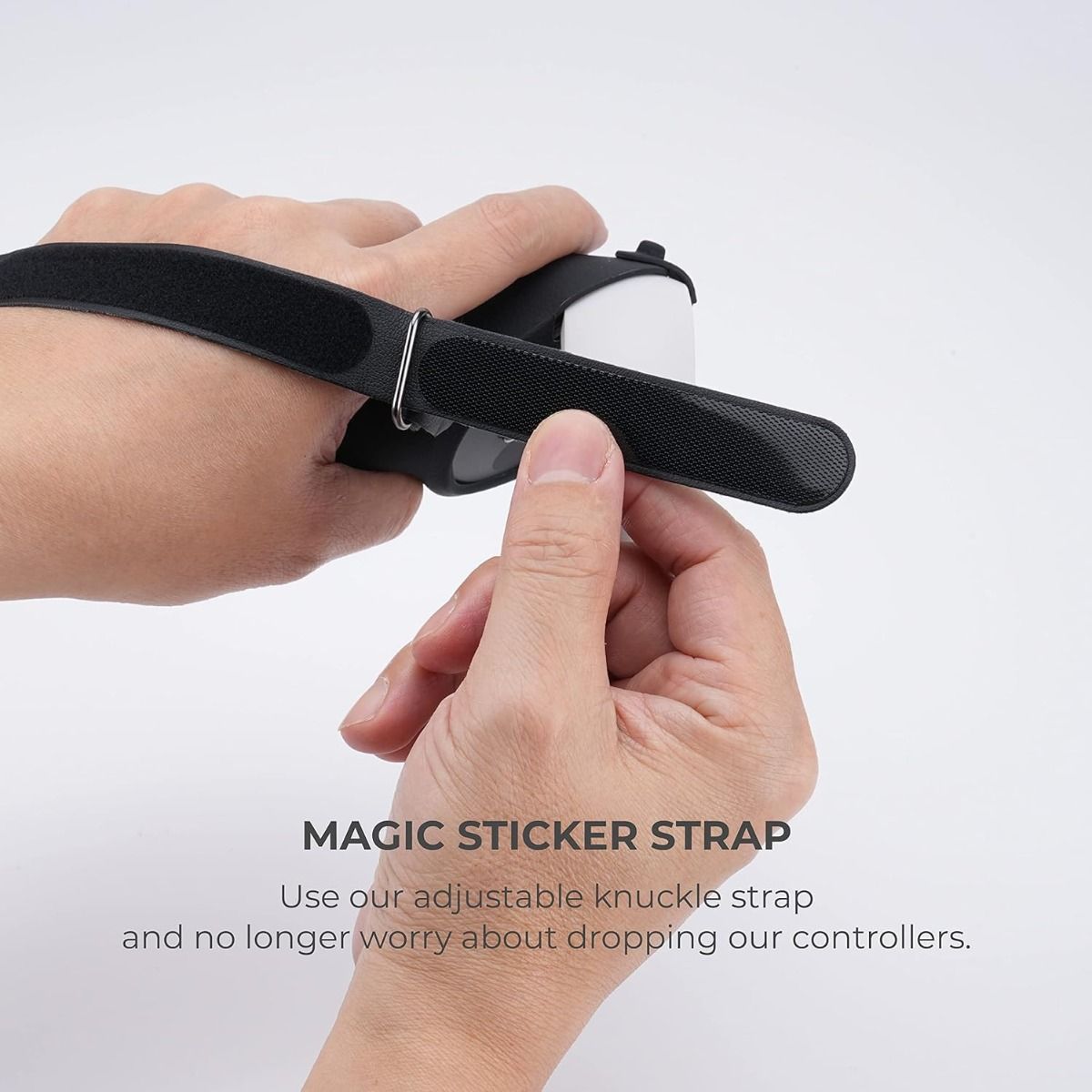 Meta Quest 3 Blupebble Elite Silicone Hand Grip Cover - BlackReality GadgetsPerfectly Protect The Controller - Blupebble controller grip cover prevents the touch controllers from being thrown out while playing games, and for protecting the touch controlle