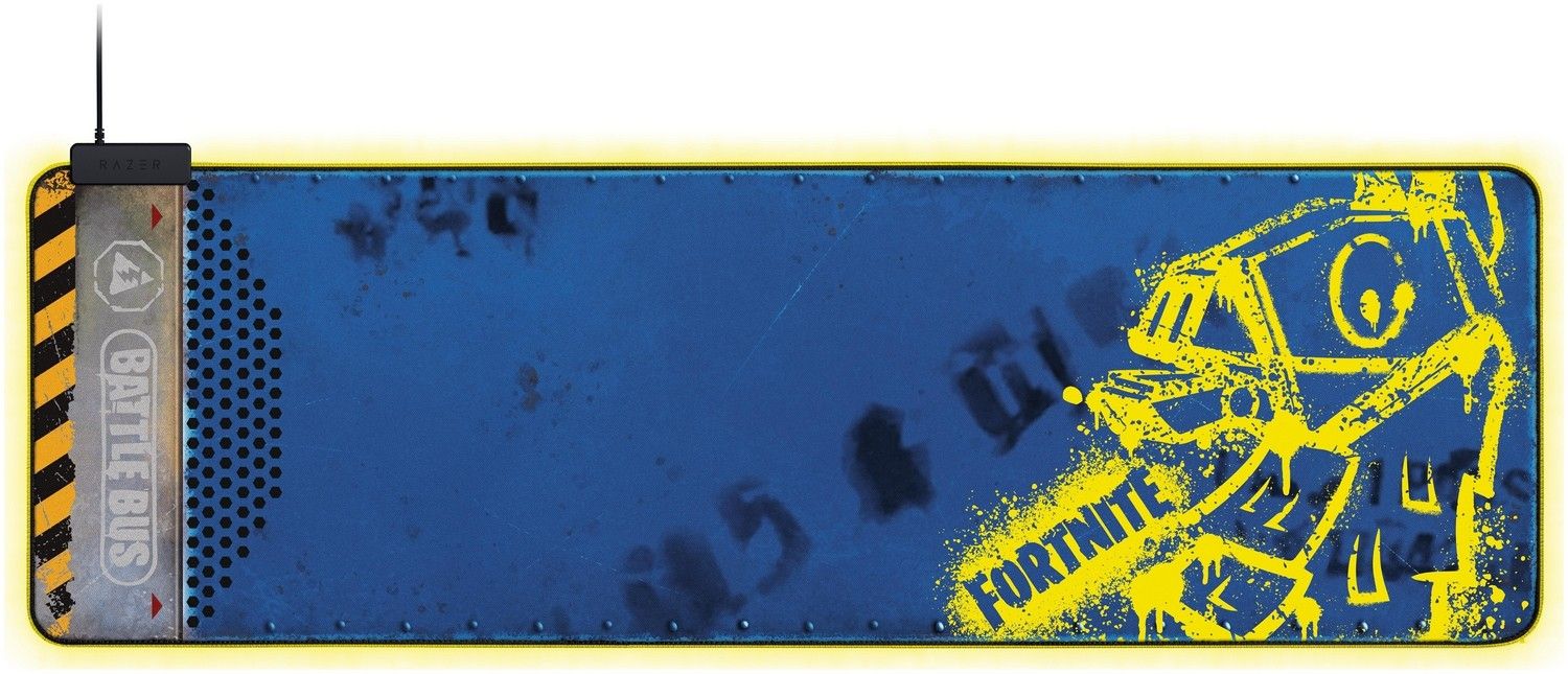Razer Goliathus Extended Chroma - Fortnite Ed. Mouse PadComputer & Laptop AccessoriesOversized Soft Gaming Mouse Mat Powered by Razer Chroma Powered by Razer Chroma Enhances All Gaming Mice Micro-Textured Cloth Surface