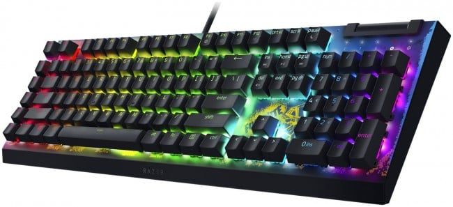 Razer BlackWidow V4 X Yellow Switch - Fortnite Ed. Gaming KeyboardComputer & Laptop AccessoriesRazer Green Mechanical Switches 6 Dedicated Macro Keys Multi-Function Roller and Secondary Media Keys FULL-BLOWN BATTLESTATION IMMERSIONUpgrade the core of your