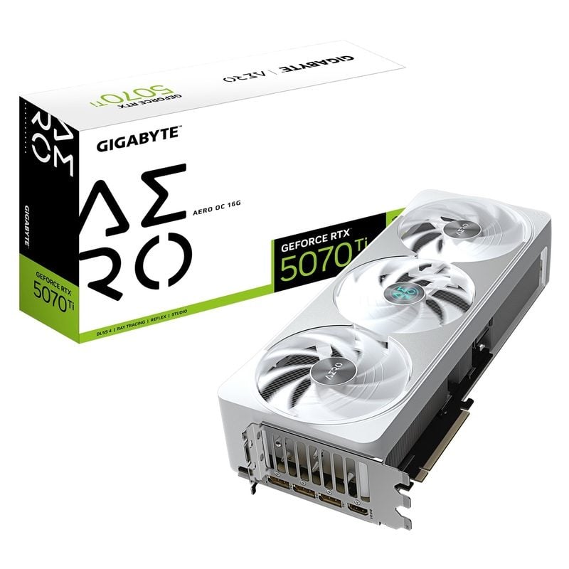 GIGABYTE GeForce RTX 5070 Ti AERO OC 16GB GDDR7 Graphics Card