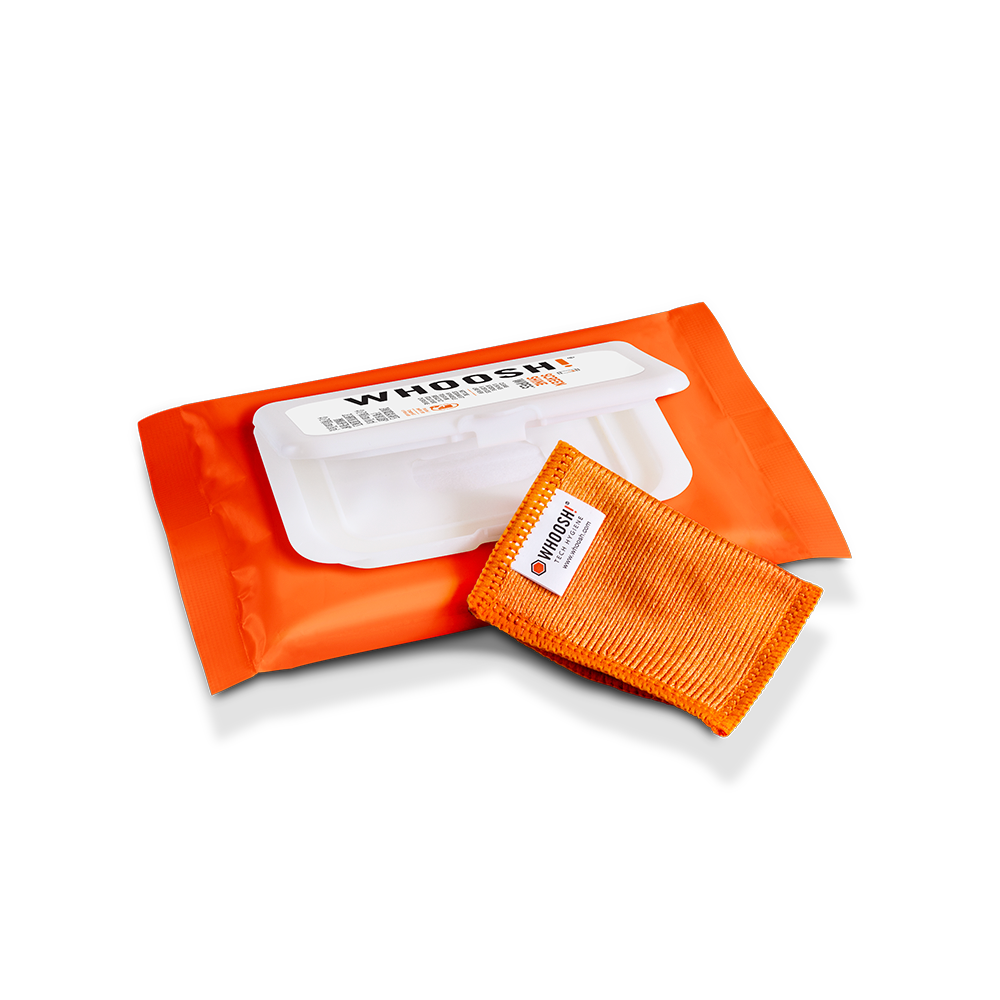 WHOOSH! Screen Shine Wipes 20-Pack + Mini Microfiber Cloth