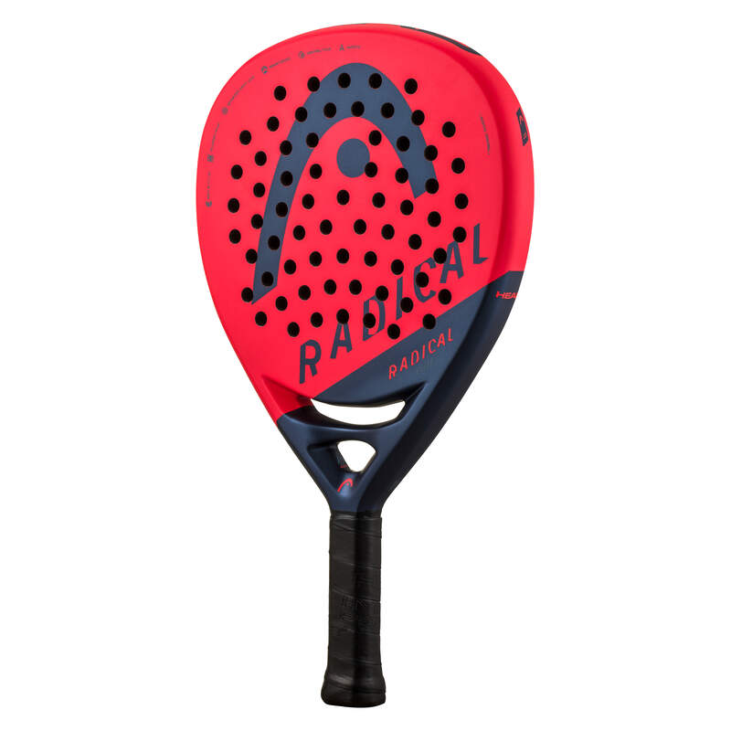 Head Radical Elite Padel RacquetEquipmentsPart of a new, teardrop-shaped series, and made with a new mold, the RADICAL ELITE PADEL RACQUET offers radical control for intermediate and advanced players. While the reduced weight and balance support a control