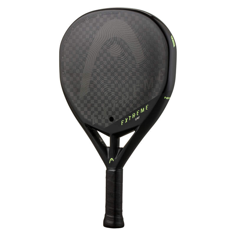 Head Extreme One Padel RacquetEquipmentsThe revolutionary EXTREME ONE PADEL RACQUET is the lightest racquet in the EXTREME series; it is also the strongest, with the state-of-the-art 12K carbon see-through unique hitting surface for added durability. Made