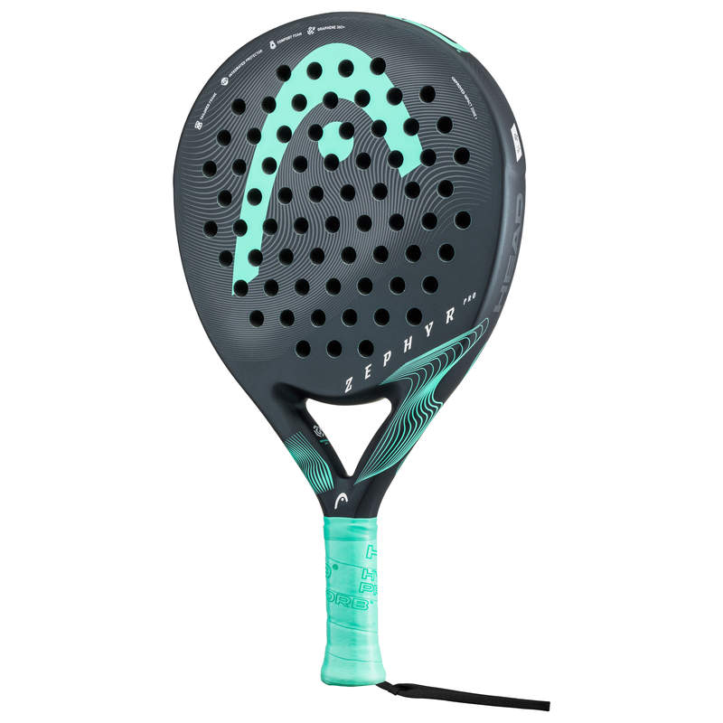 Head Zephyr Pro Padel RacquetEquipmentsKeep it light, soft and easy with the ZEPHYR PRO, which offers touch and comfort. Upgraded with Graphene 360+ technology for enhanced flex and feel, this racquet is lightweight, with a soft and comfortable feel, and