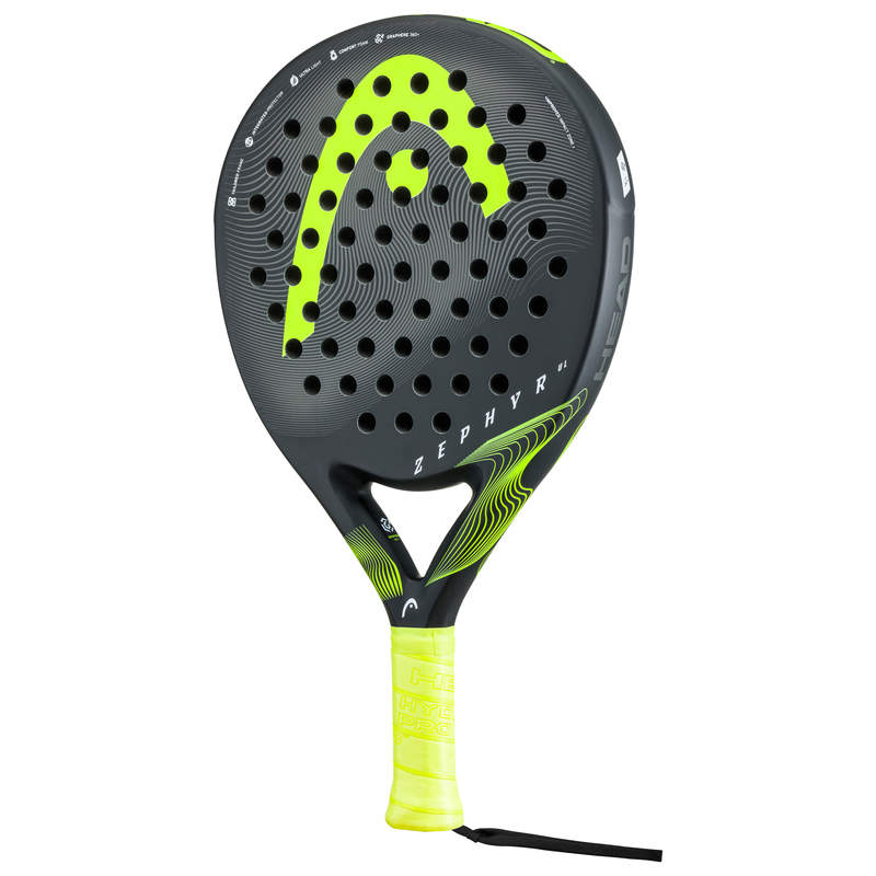 Head Zephyr UL Padel RacquetEquipmentsWeighing a mere 340 grams, the ZEPHYR UL (ULTRA LIGHT) is the lightest model in the ZEPHYR range, and one of the lightest padel racquets on the market. Comfortable and easy to play with, this racquet is ideal for youn