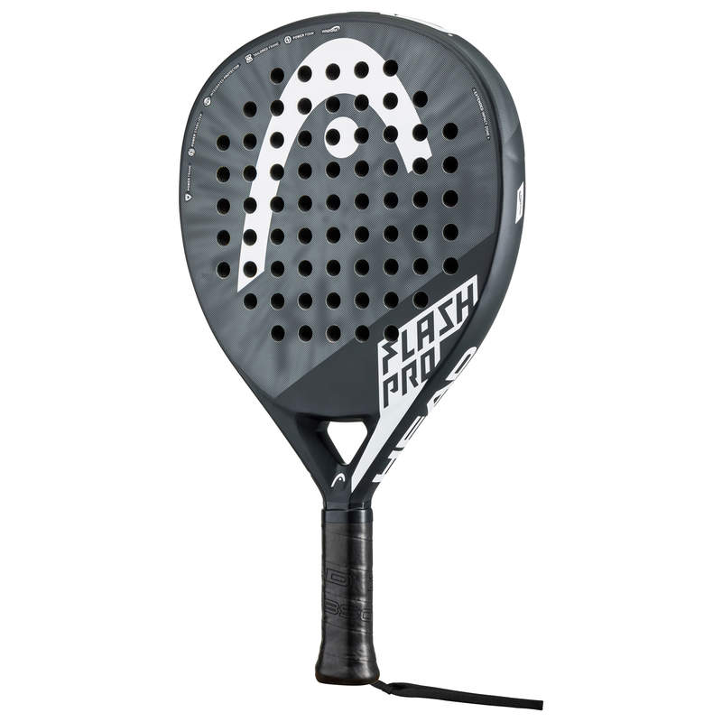 Head Flash Pro Padel Racquet 2023EquipmentsEasy power comes with a soft playing feel, tolerance and forgiveness in the FLASH PRO, an all-rounder that will supercharge your game. With a fiberglass hitting surface for a softer feel and touch, and a larger s