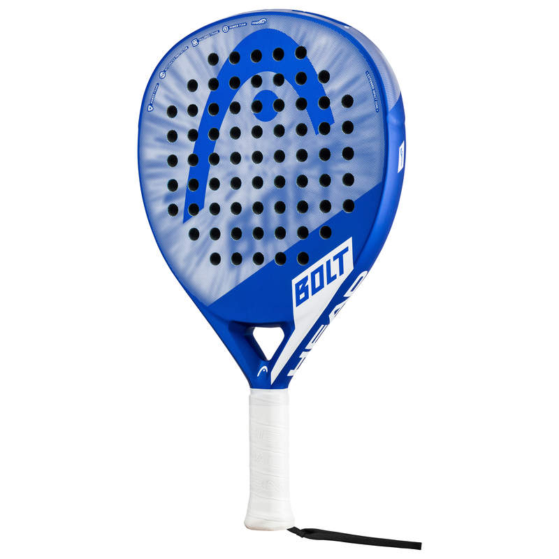 Head Bolt Padel RacquetEquipmentsIf you're a casual player starting to compete at a club, and you dare to be colorful, make an entrance with the BOLT, with its bold design. This oversized, teardrop-shaped racquet won't just brighten up your game - it will