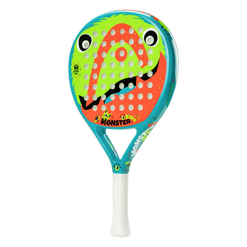 Head Monster Kids Padel Racquet 2024EquipmentsLittle 'monsters' will adore the MONSTER KIDS, which is ideal for children up to 10 years old. Refreshed with a colorful new monster design, the racquet is lightweight and short, but has a longer grip that can
