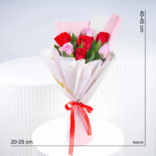 Cutie Pie 7 roses bouquet fresh flowers