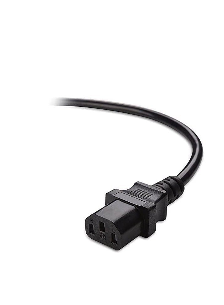 C13 to C14 Computer to PDU Power Extension Cord 18awg, Power Extension Cable (IEC C14 to IEC C13 PDU Power Cord) (1.8M)