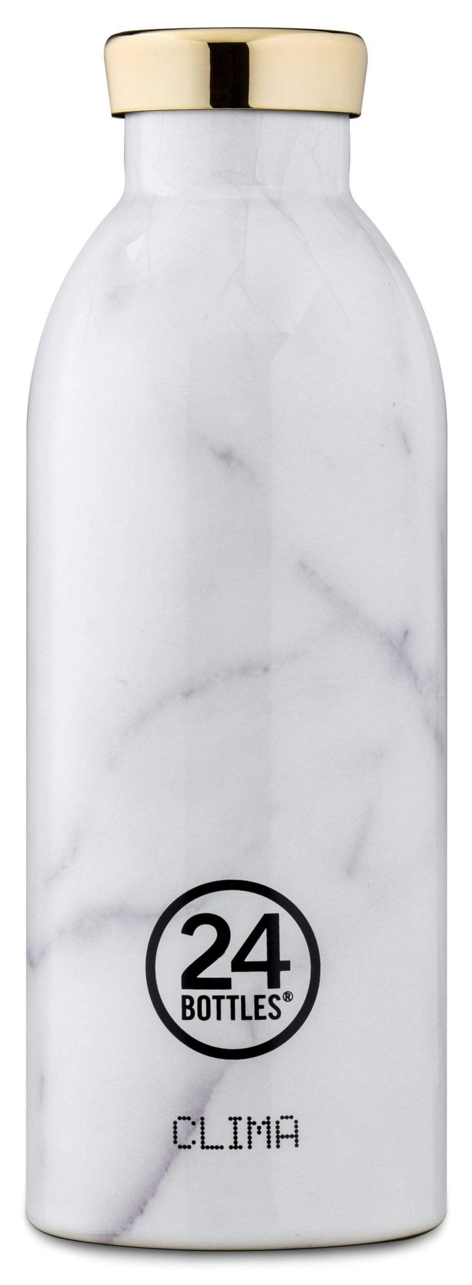 24bottles Clima Bottle 500ml Double walled insulated Stainless Steel water bottle eco friendly reusable BPA free hot cold modern portable leak proof for travel office home gym - CarraraSustainable LivingThe CLIMA Bottle 500ml from 24Bottles is a stylish a