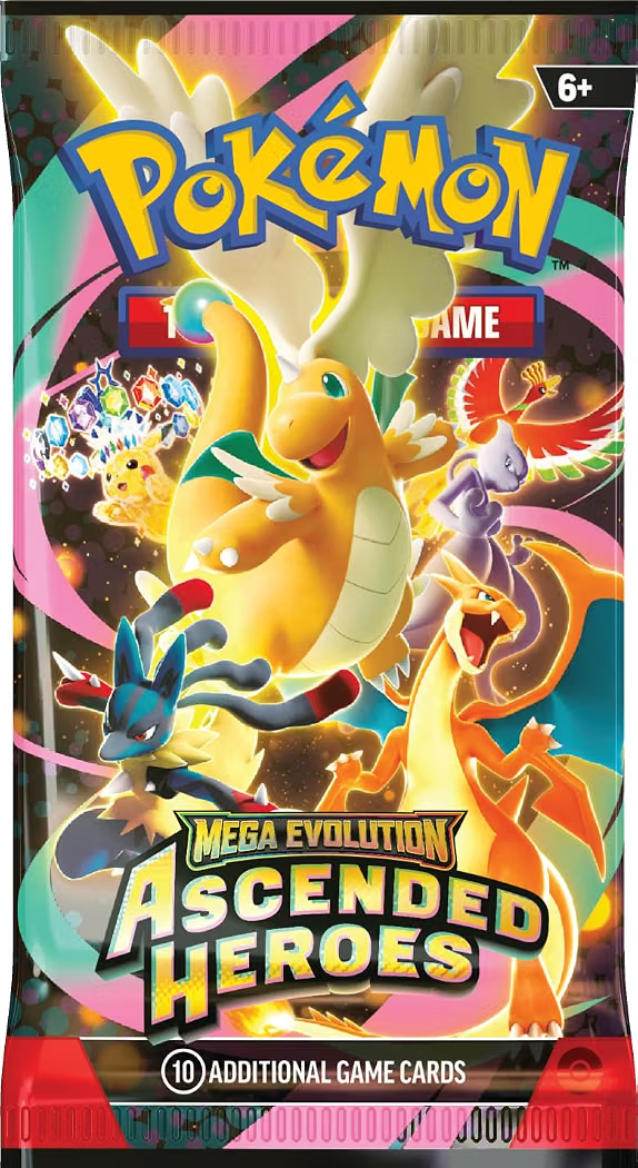 Pokémon TCG: Mega Evolution—Ascended Heroes Booster Bundle, 6 Booster Packs, Official Pokémon Trading Card Game Expansion