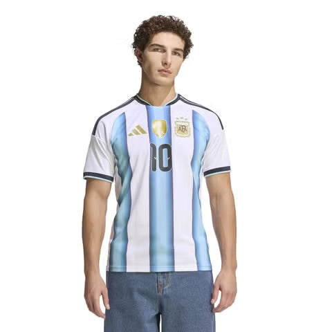 adidas Argentina 2026 Home Messi Jersey, Official Argentina National Team Football Shirt, Lionel Messi #10, AEROREADY Moisture-Wicking Fabric, Short Sleeve Soccer Jersey