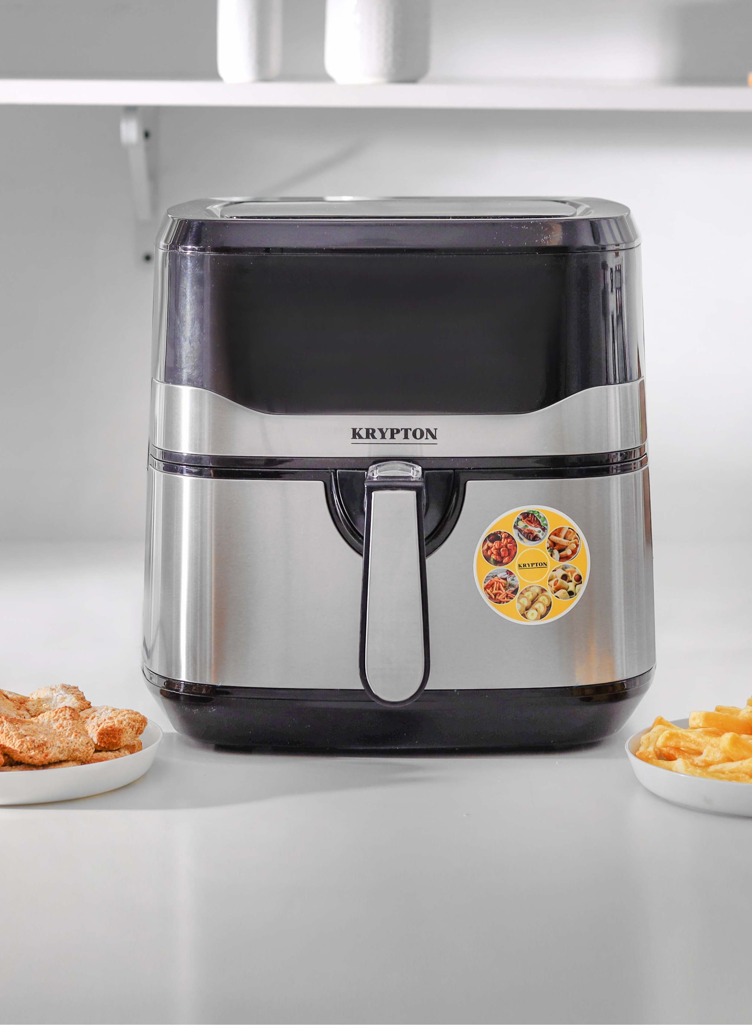 Krypton-Digital Air Fryer 7.5L Capacity with 5.5L Inner Basket | With VORTEX Air Frying Technology, Digital Display with Touch Screen 1600W KNAF6358NKitchen AppliancesA 7.5 L digital air fryer with a 5.5 L detachable inner basket to prepare the tastiest f