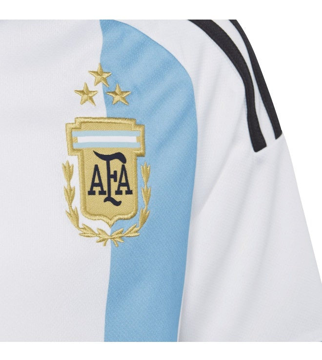 adidas Argentina 2026 Youth Home Jersey – 3-Tone Blue Fade, 3-Star Crest, Climacool, White/Blue