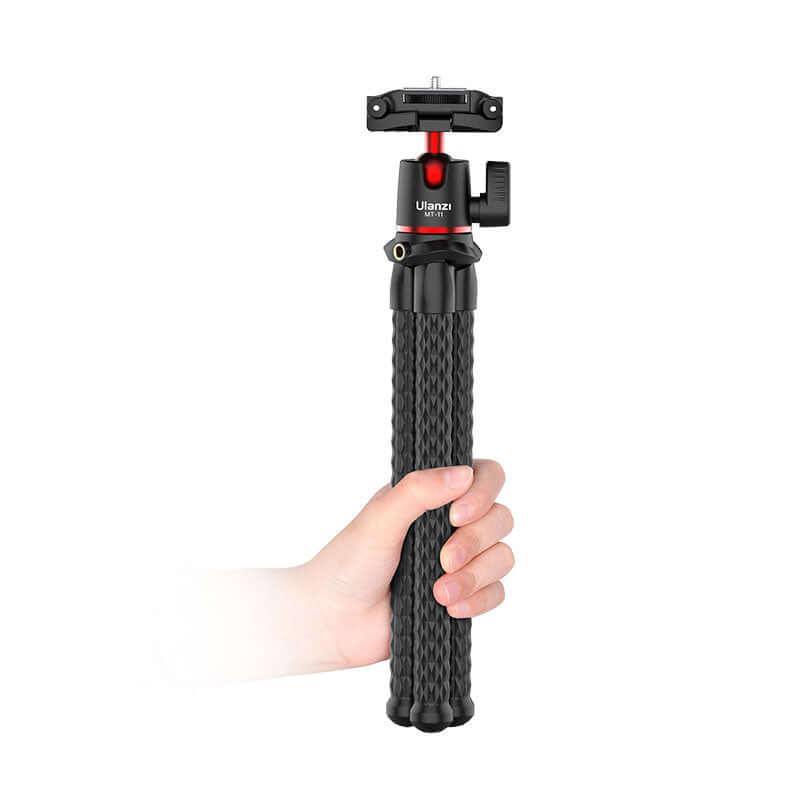 Ulanzi MT-11 Octopus Flexible Tripod – UAEPhotography AccessoriesThe Ulanzi MT-11 Octopus Flexible Tripod is essential for content creators, vloggers, and mobile photographers throughout the UAE. Its highly flexible legs allow it to securely grip poles, t