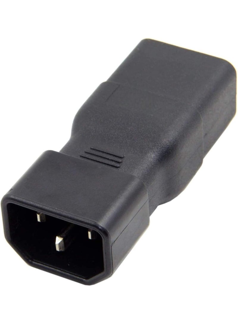 IEC320 Male C14 to Female C19 Power Mains Extension Adapter for PDU UPS 10A to 15A
