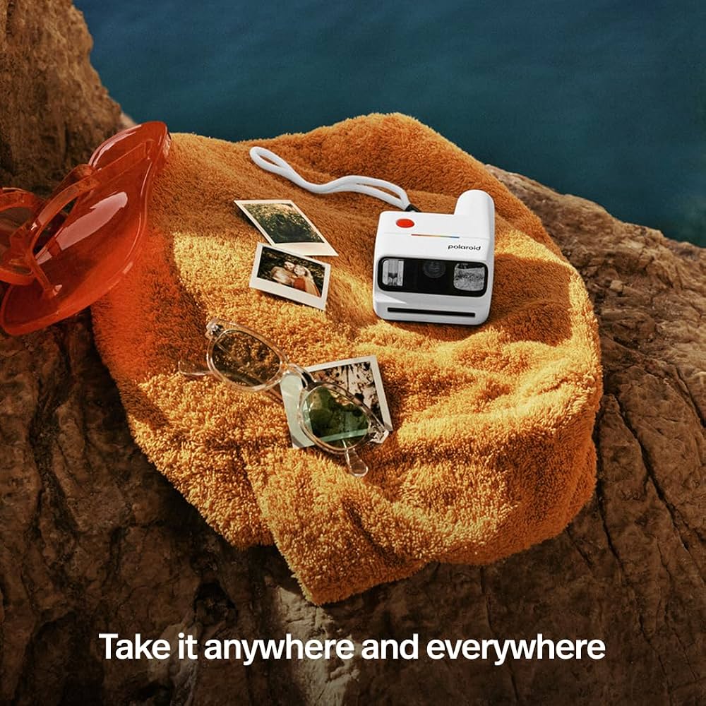 Polaroid Go Gen 3 Instant Camera | Compact Analog Camera | Polaroid Go Film Compatible | Selfie Mirror | Built-in Flash | White