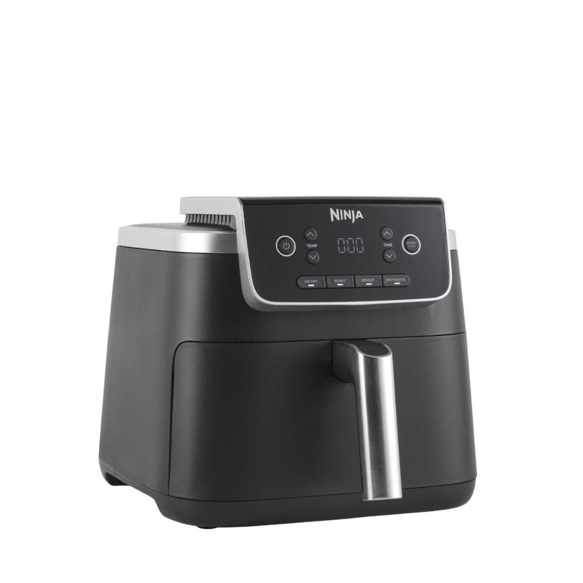 Ninja Air Fryer Pro 4L AF140ME 4-in-1 Single Non-Stick Drawer 1500W - BlackKitchen AppliancesSingle-drawer air fryer fits a whole 1kg chicken: best for 1-2 people Healthier frying: up to 75% less fat than traditional frying methods 4 cooking functions: Ai